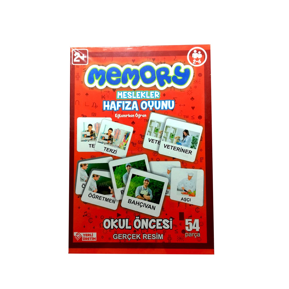 Memory Hafıza Oyunu Meslekler 54 Parça KZL 144 Diğer KZL 144