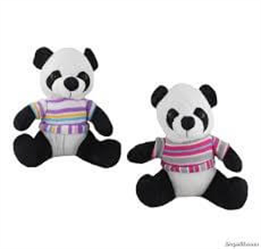 Peluş Kazaklı Panda 3 Ass KZL DF S143 Diğer KZL DF S143