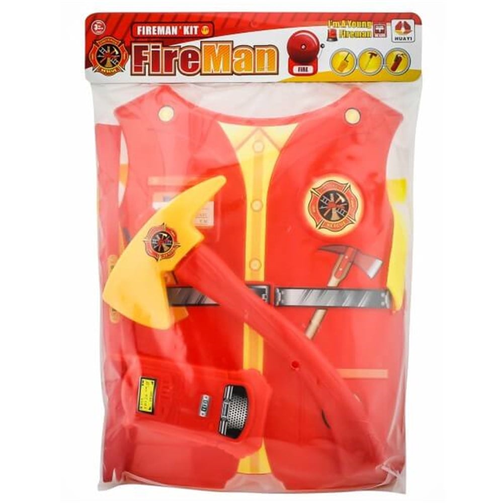Kartela Kostümlü Erkek Çocuk İtfaiye Set Diğer MGA 9211