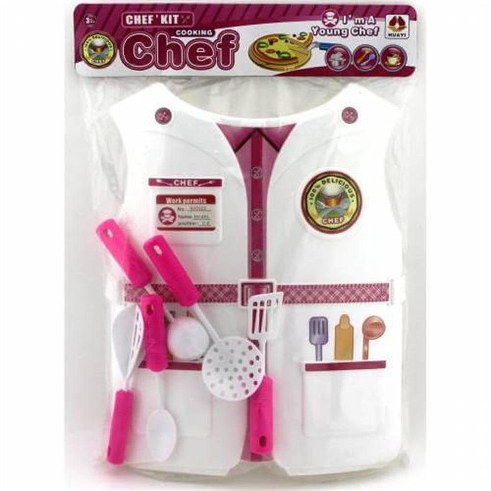 Kartela Kostümlü Kız Çocuk Aşçı Set Diğer MGA 9215