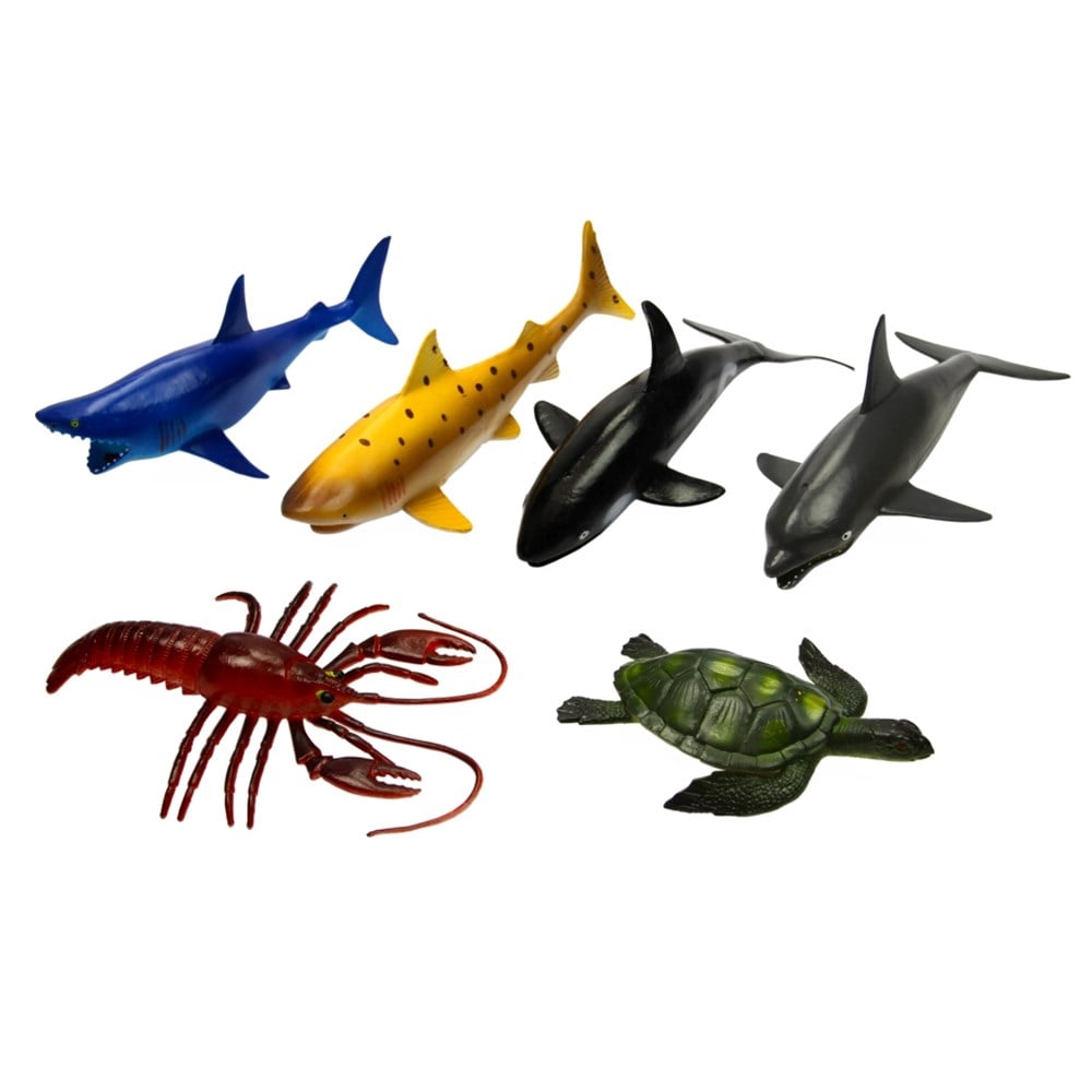 6 Parça 8 İnç Deniz Hayvanları Seti Diğer PHC990106A16 DH