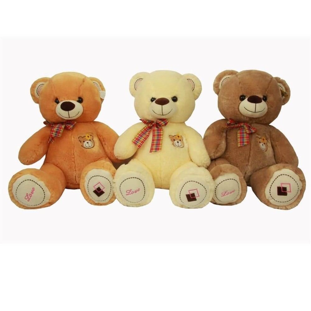 Peluş 43 Cm Kurdelalı Oturan Ayı PJH12113 43 Diğer PJH12113 43