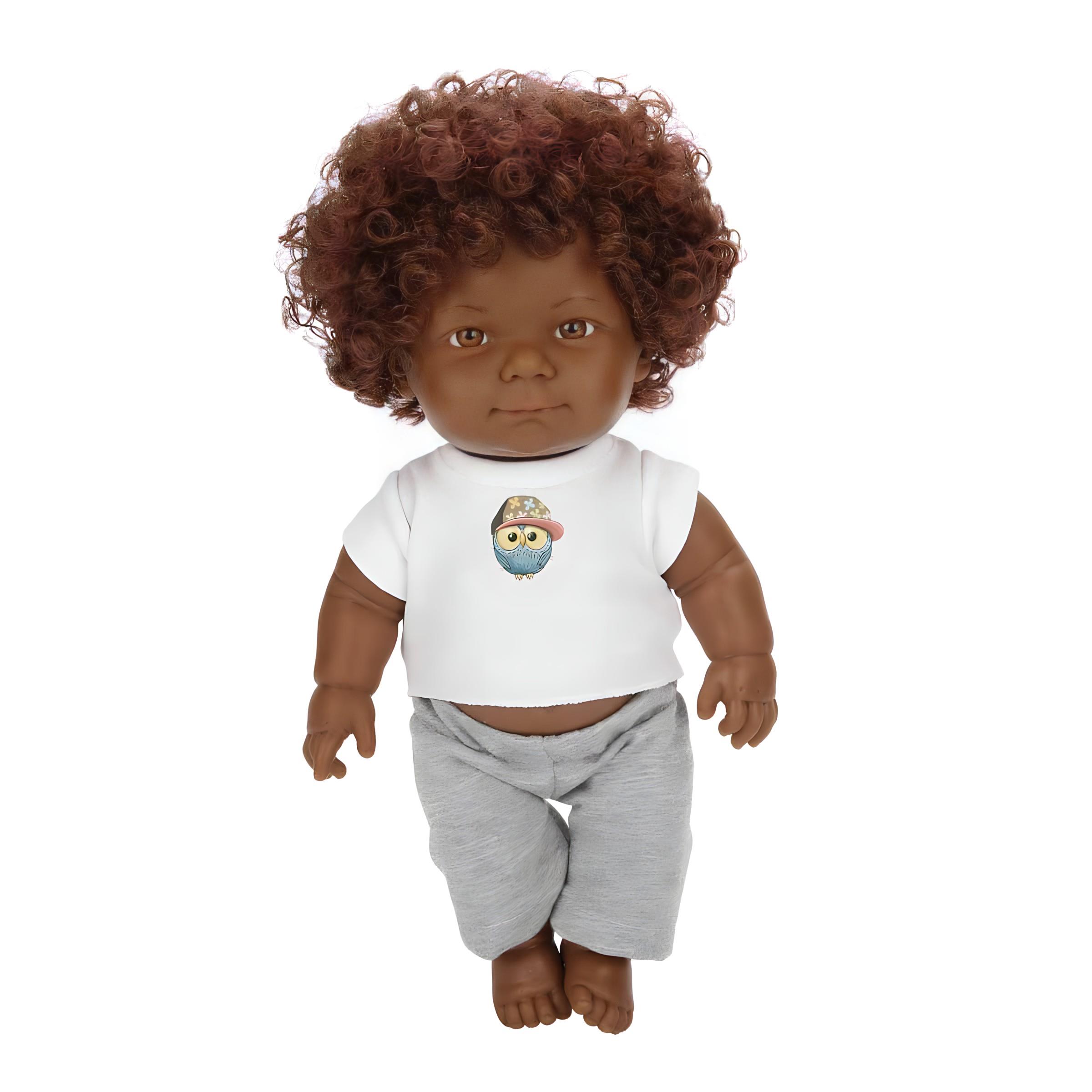 DADA BEBEK KIVIRCIK SACLI 35 CM GRI ESOFMAN Diğer S0003530 G