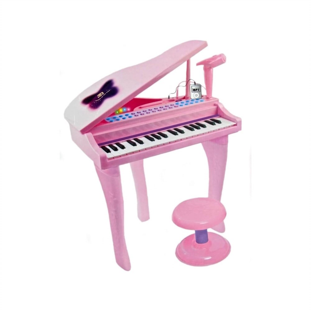 37 TUSLU PIANO MIKROFONLU VE TABURELI PEMBE Diğer SM 88022 P