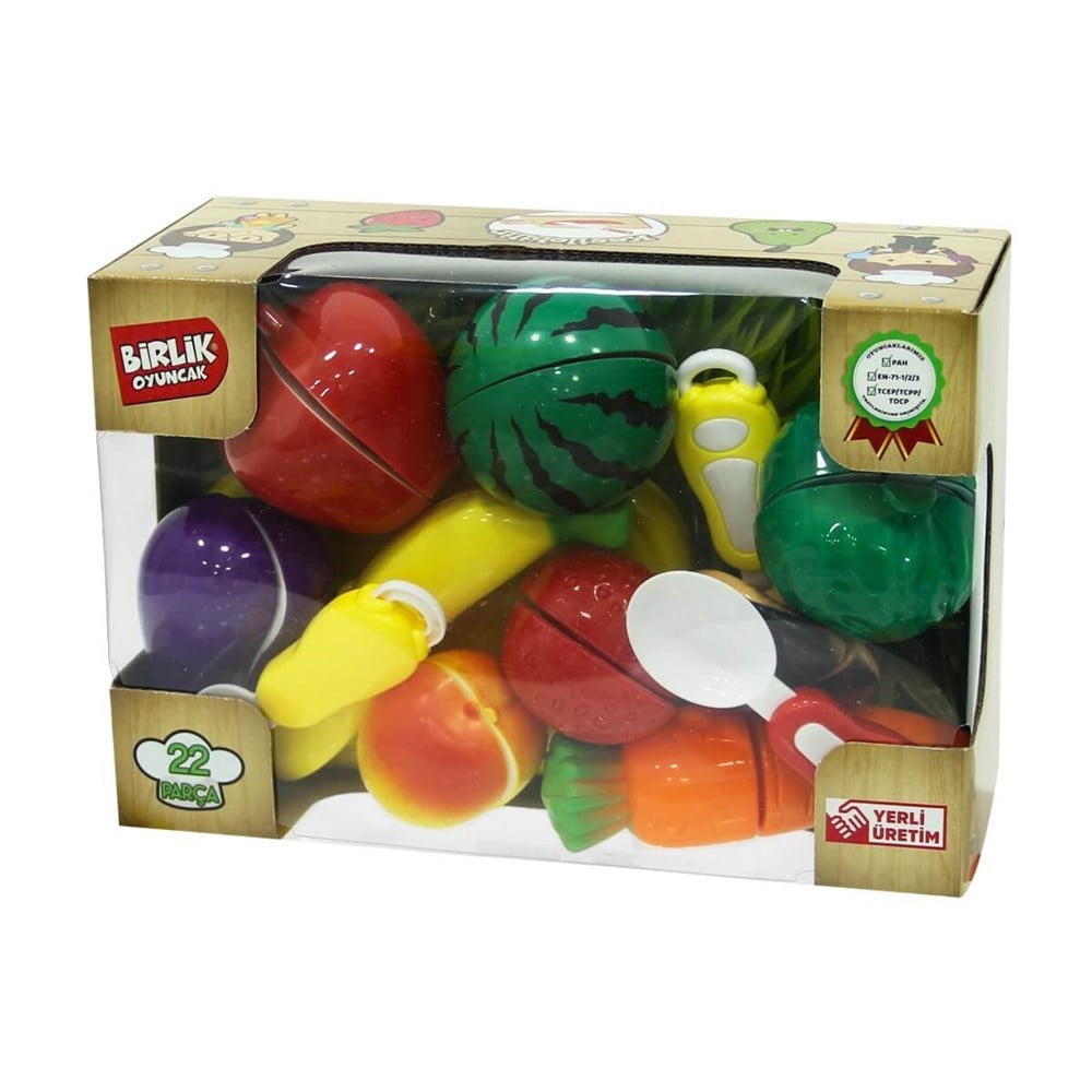 16 PARCALI KESILEBILEN SEBZE VE MEYVELER Diğer URT007 1 ABC