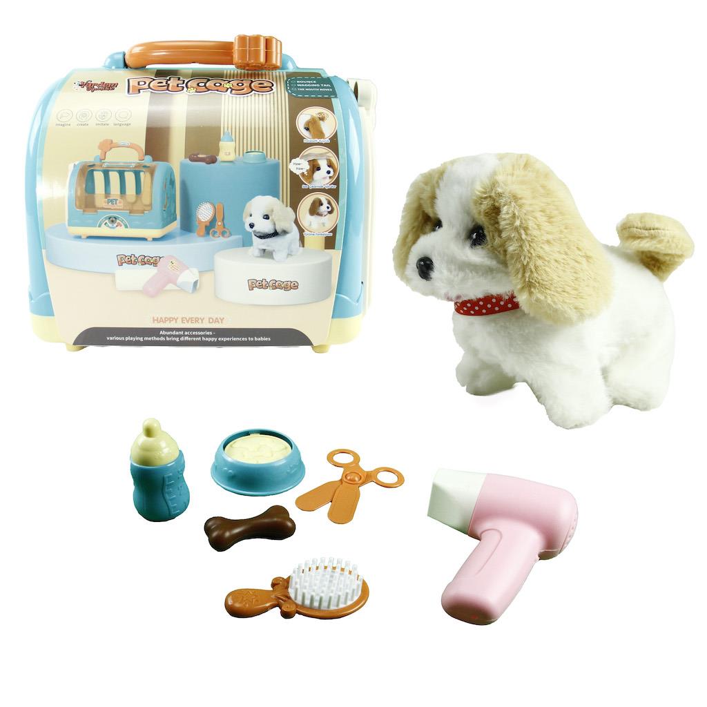 VARDEM TASIMA CANTALI PILLI KOPEK OYUN SETI SARI 3615 1 Diğer VAR WL 3615 1