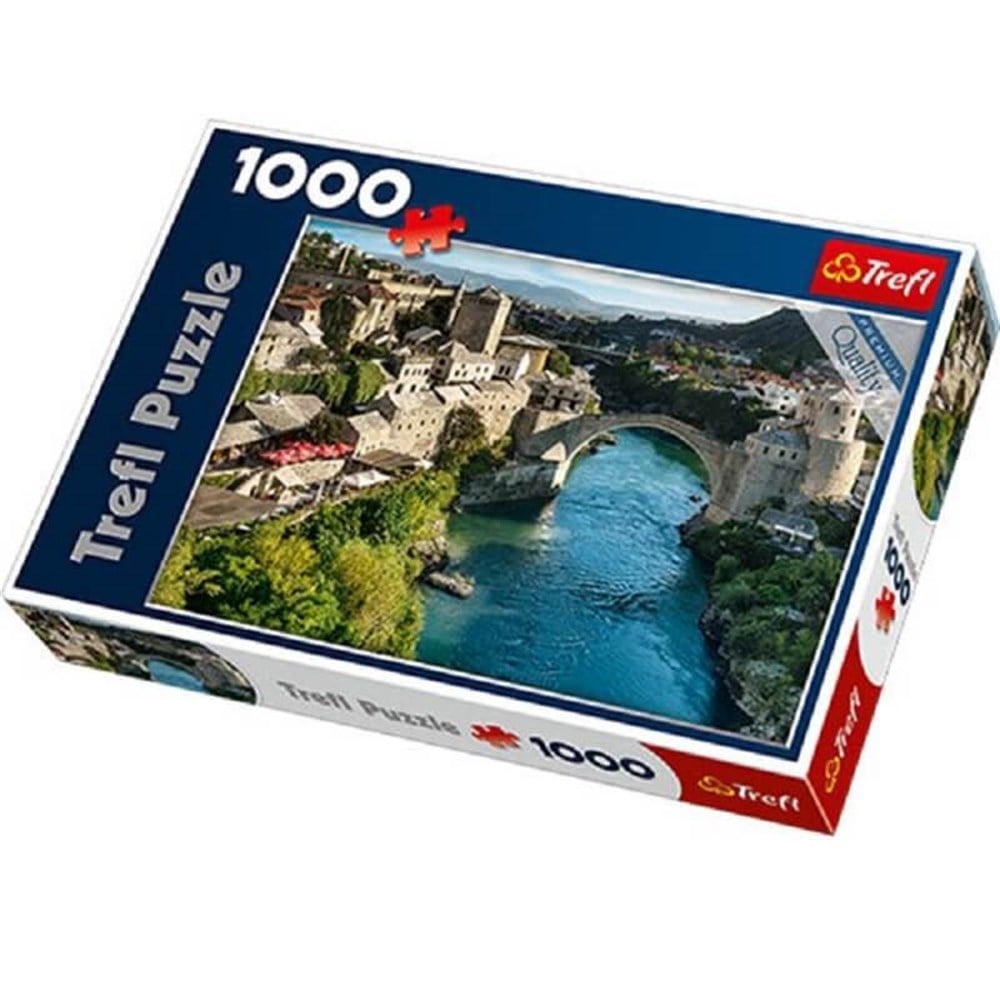 1000 PARCA PUZZLE MOSTAR KOPRUSU BOSNA HERSEK Diğer VAR10383