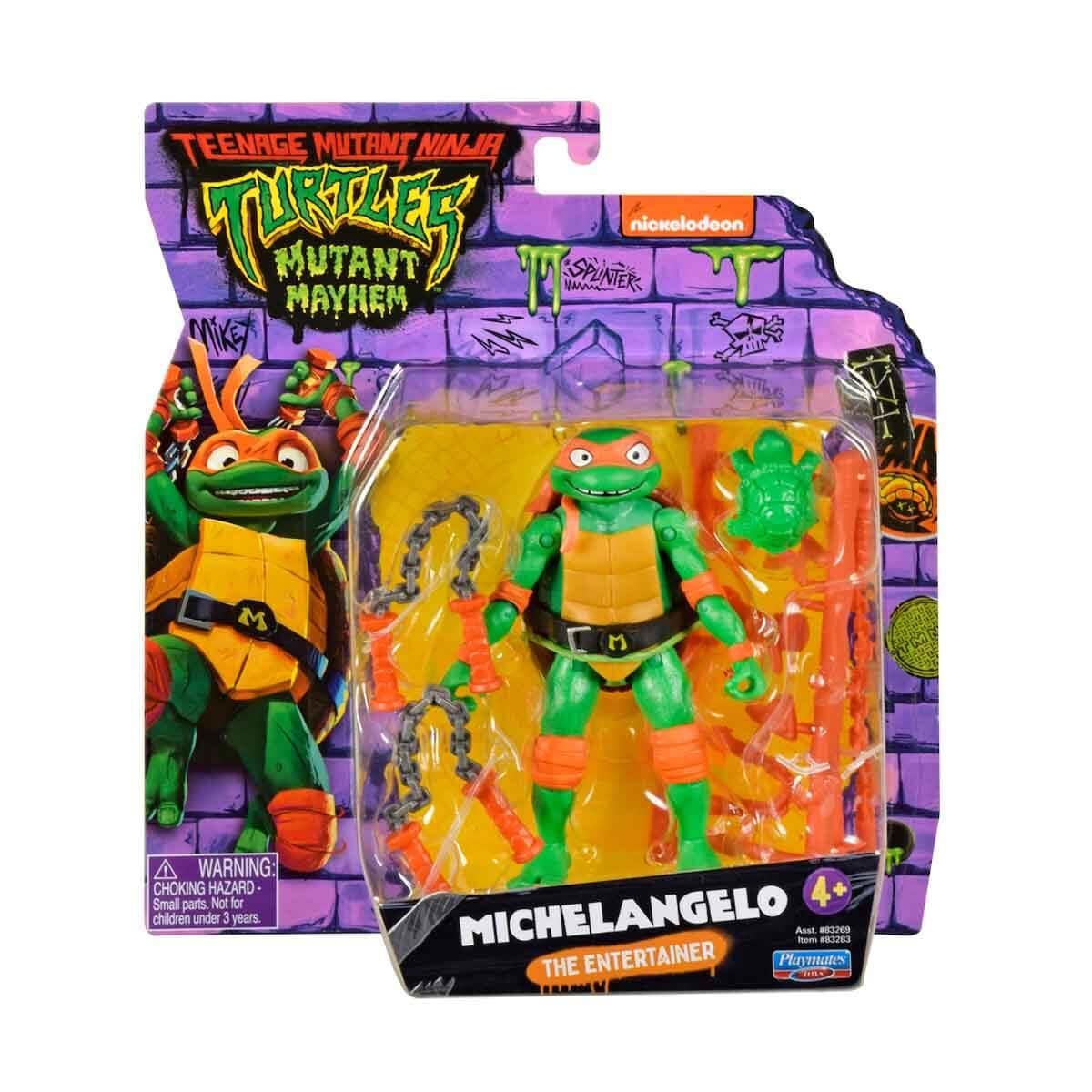 Ninja Turtles Mutant Mayhem Aksiyon Figür Michelangelo 83283 Giochi Preziosi TU805100 83283