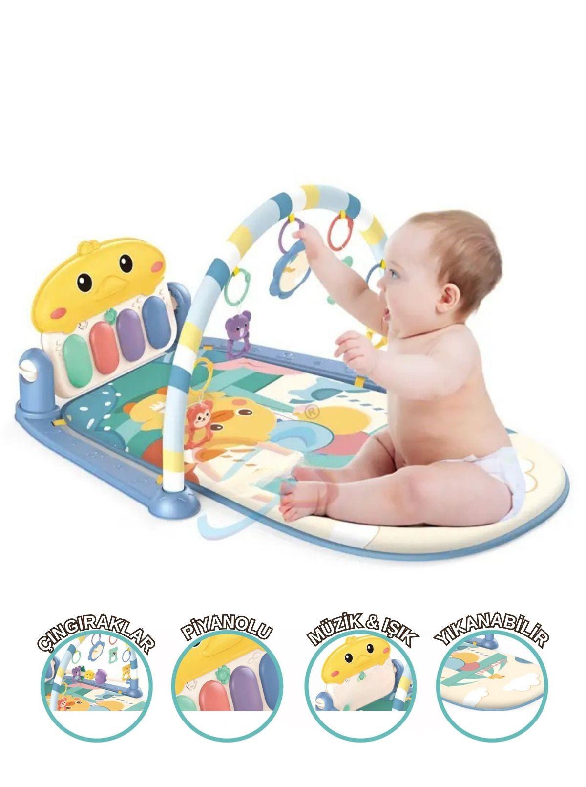 VARDEM BEBEK OYUN HALISI (PIYANOLU ORDEKLI) TURKUAZ Diğer BIB 698 93