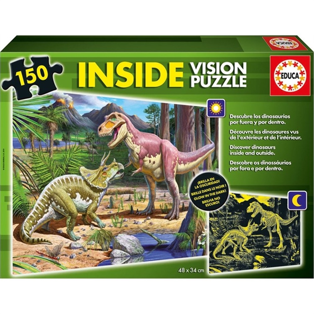 Educa 150 Parça Neon Puzzle Dinasours 