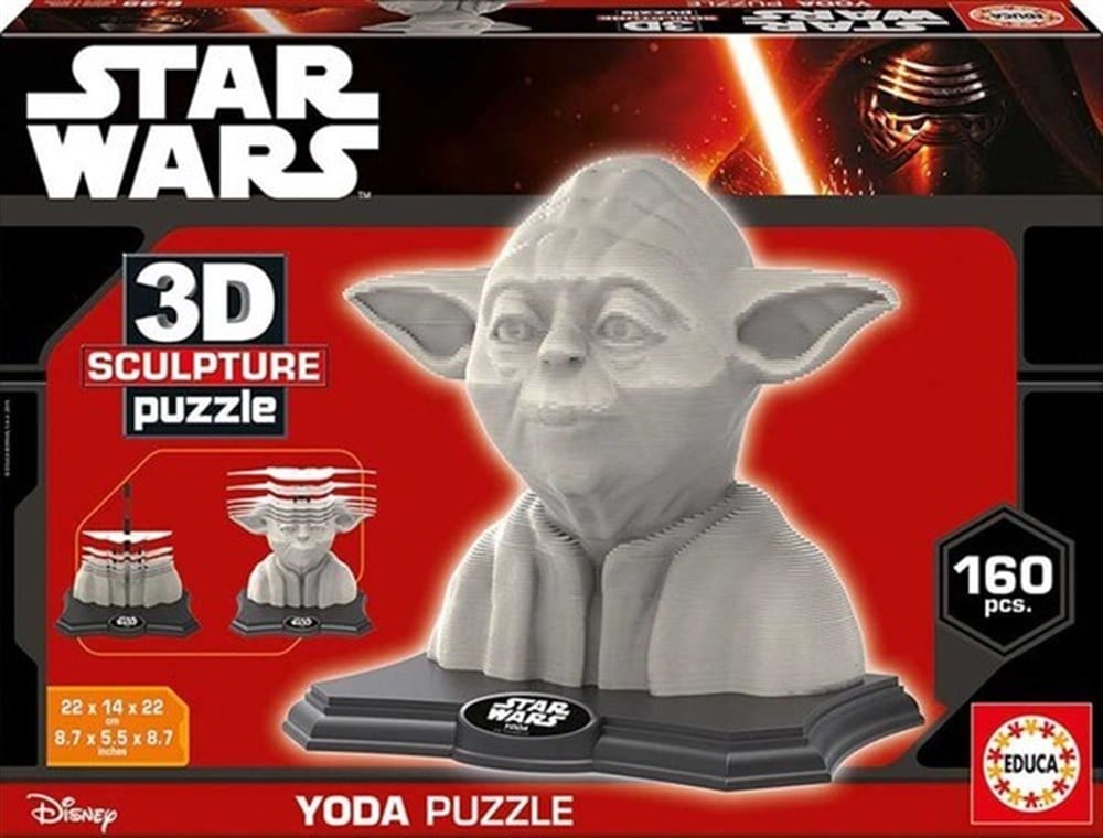 Educa 3D Puzzle 160 Parça Heykel Puzzle Yoda Educa HD 16501