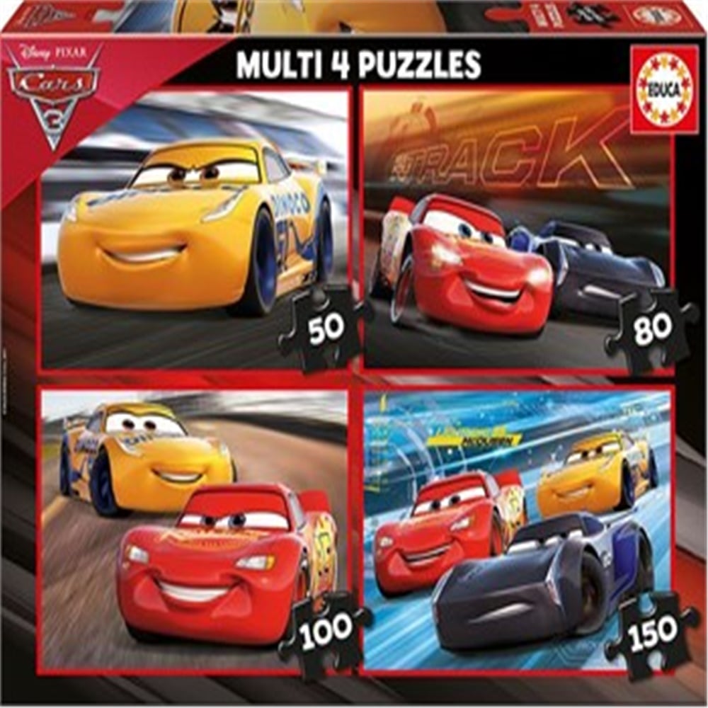 EDUCA MULTİ 4 PUZZLE CARS