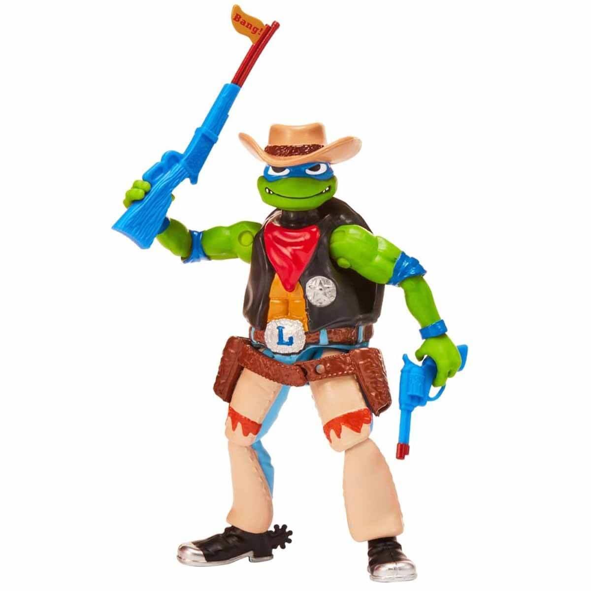 Ninja Turtles Mutant Mayhem Aksiyon Figür Cowboy Leo Giochi Preziosi TU805100 C L