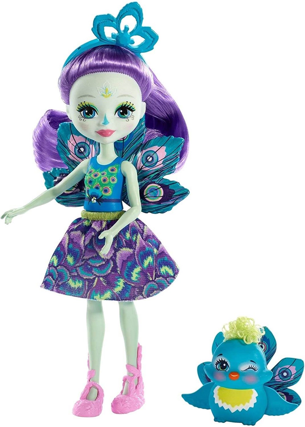 ENCHANTIMALS ANA KARAKTER BEBEKLER PATTER PEACOCK & FLAP DVH87-FXM74 Enchantimals FXM74
