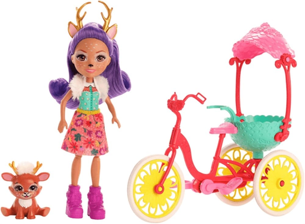 Enchantimals Bebek Ve Aracı Bisiklet Fjh11-Gjx30 Enchantimals GJX30