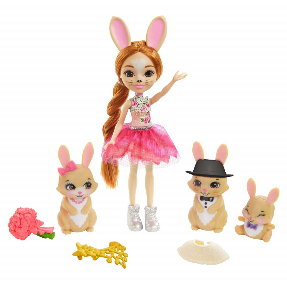 Enchantimals Aile Serileri Oyun Seti Brystal ve Tavşan GJX43-GYJ08 Enchantimals GYJ08