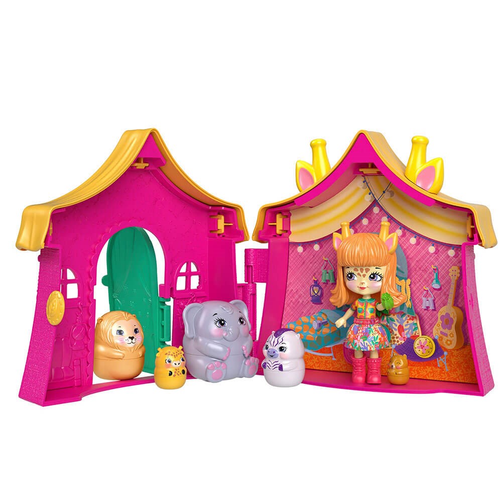 Enchantimals Secret Besties Bebek ve Ev Oyun Seti GTM46-HCF74 Enchantimals HCF74