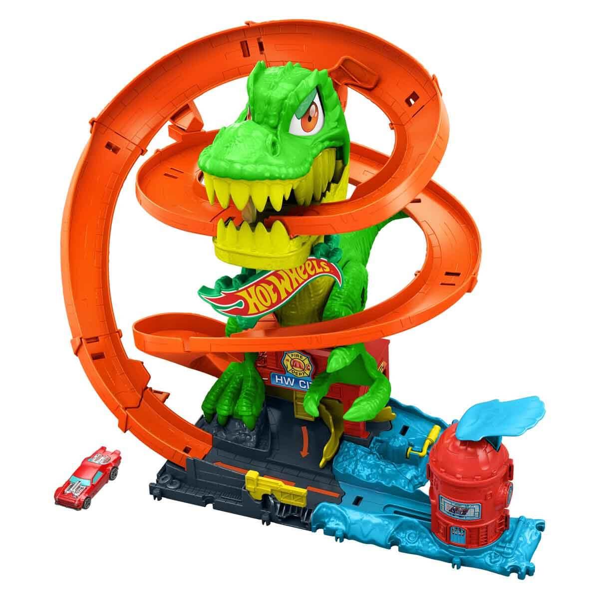 HOT WHEELS T-REX VE ITFAIYE ISTASYONU OYUN SETI JBM73 Diğer JBM73