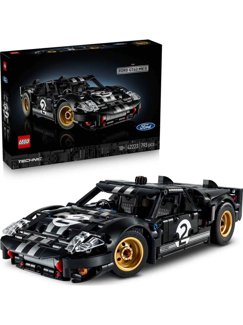 LEGO Technic 1966 Ford GT40 MKII Yarış Arabası 42223 Lego LMT42223