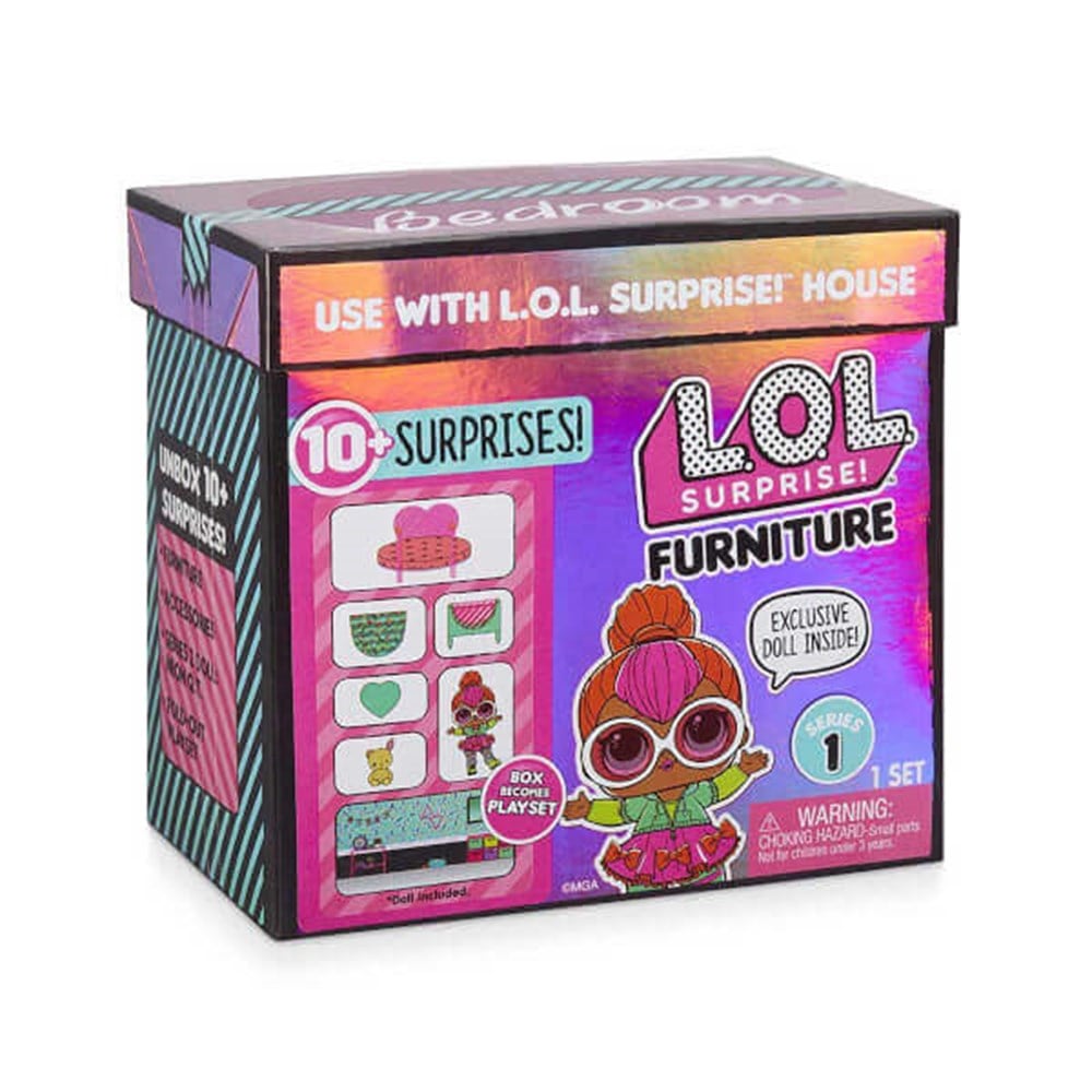 L.O.L BEBEK VE MOBILYA OYUN SETI - BEDROOM Giochi Preziosi LLU90000 BED