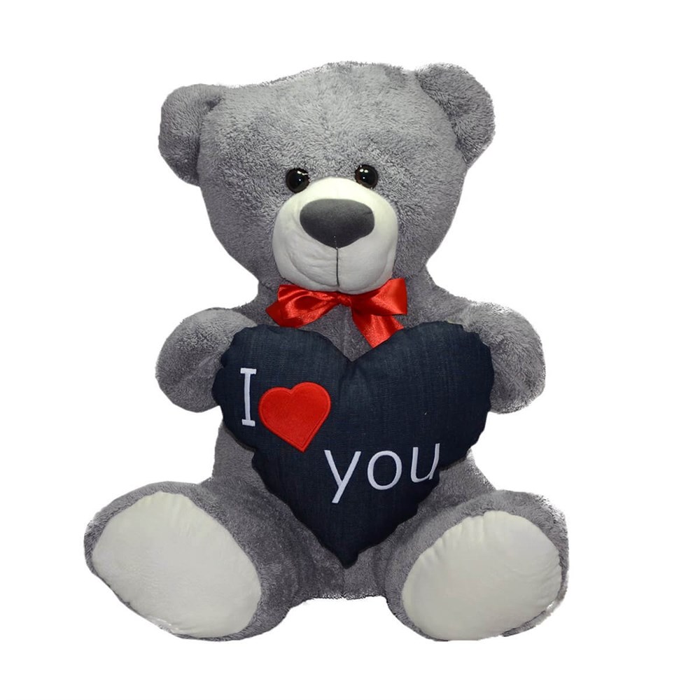 I Love You Kalpli Ayı 50 cm Halley Oyuncak PL78828Y