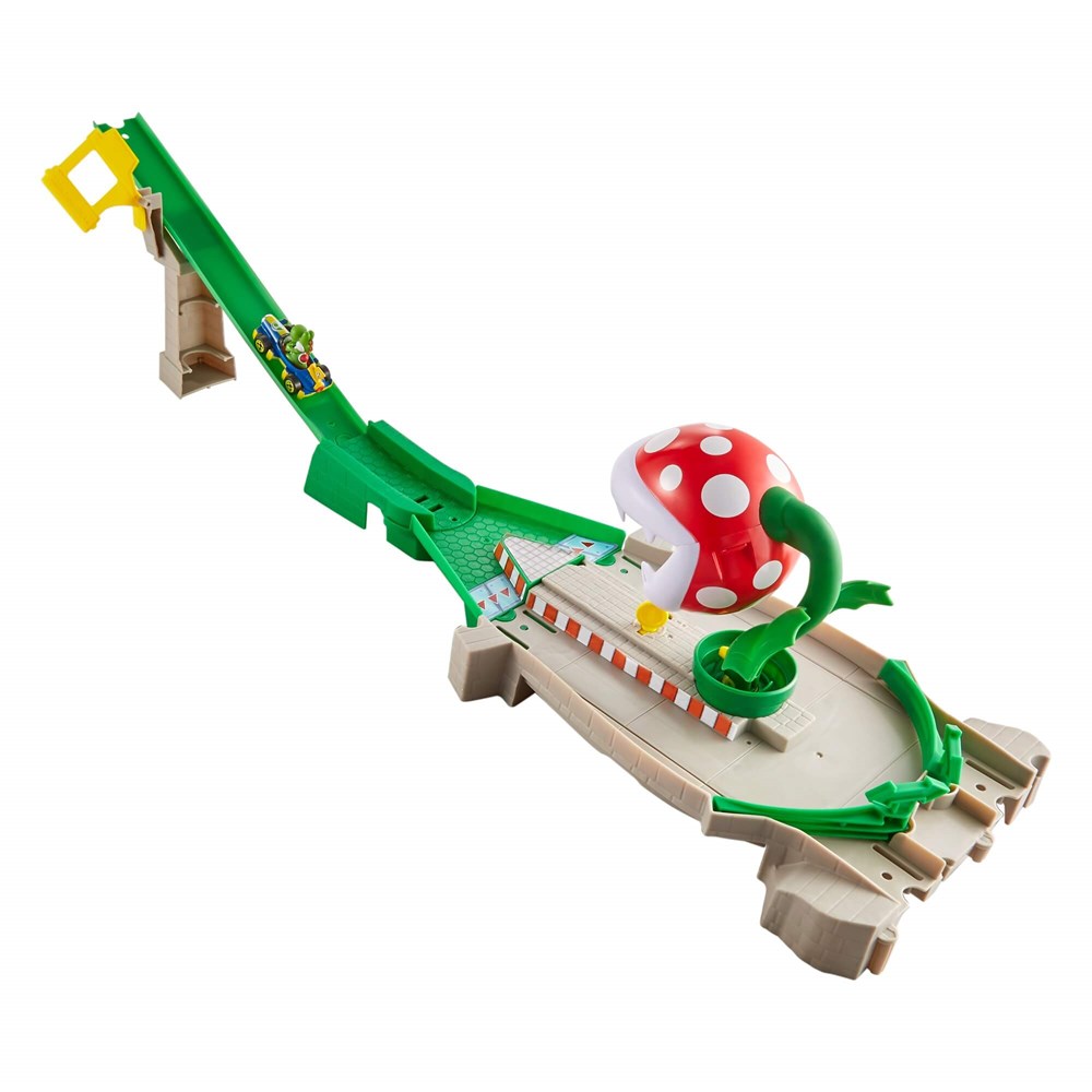 Hot Wheels Mario Kart Çılgın Yaratıklar Oyun Seti Piranha Plant Slide GCP26-GFY47 Hot Wheels GFY47