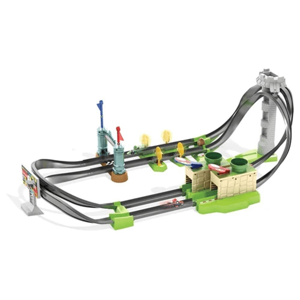 Hot Wheels Mario Kart Çılgın Dönüş Parkuru Yarış Seti GHK15 Hot Wheels GHK15