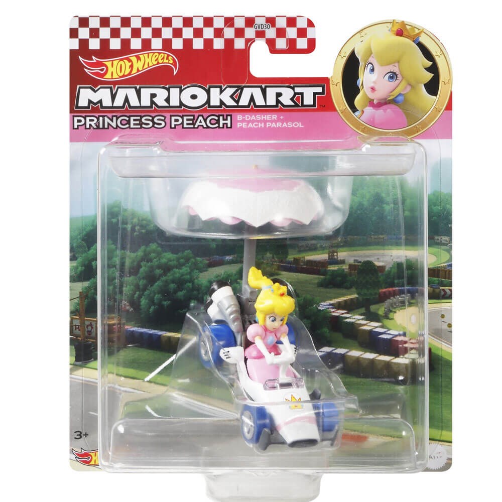 Hot Wheels Mario Kart Planorlu Araçlar Peach GVD30-GVD36 Hot Wheels GVD36