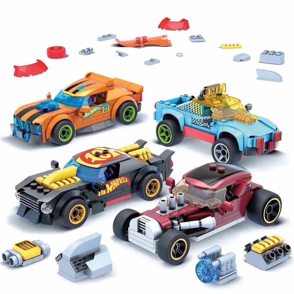 Mega Construx Hot Wheels Aksesuarlı 4'lü Araç Seti GVM13 Hot Wheels GVM13
