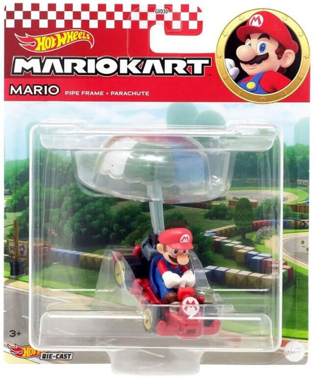 Hot Wheels Mario Kart Planörlü Araçlar Mario Parachute GVD30-HDB40 Hot Wheels HDB40
