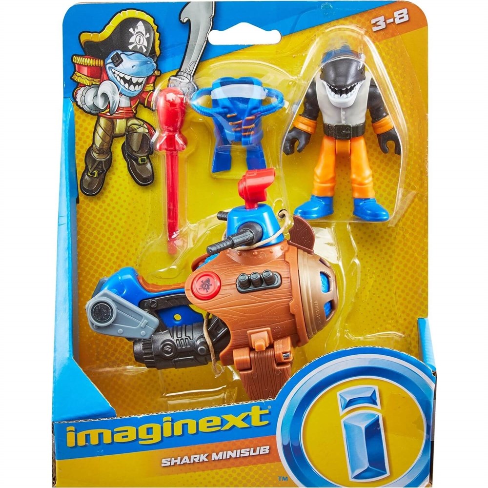 Imaginext Korsan Figürü ve Aksiyon Oyuncağı Seti Minisub DHH73-DTL98 Imaginext DTL98