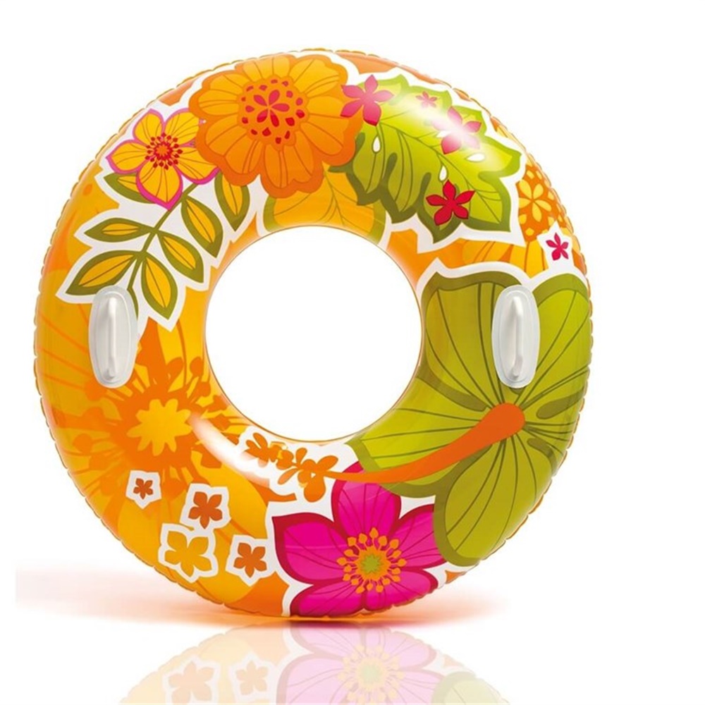 İntex Tutamaçlı Transparan Çiçekli Simit