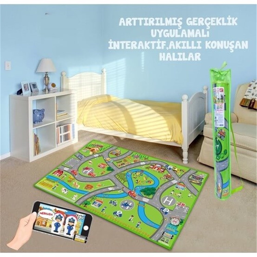 Jagu Konuşan Oyun Halısı City 150 x 100 cm
