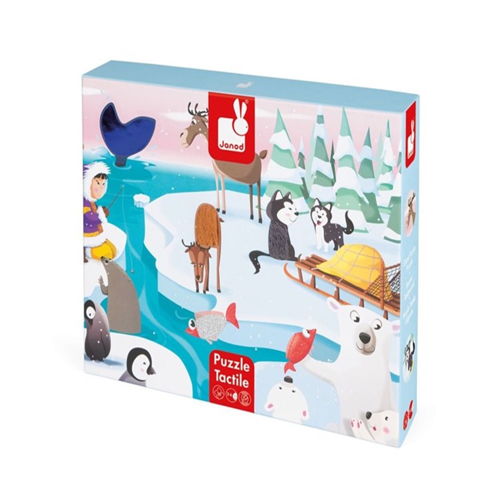 Janod Hissedilebilir Puzzle ''Life On The Ice'' 20 Parça