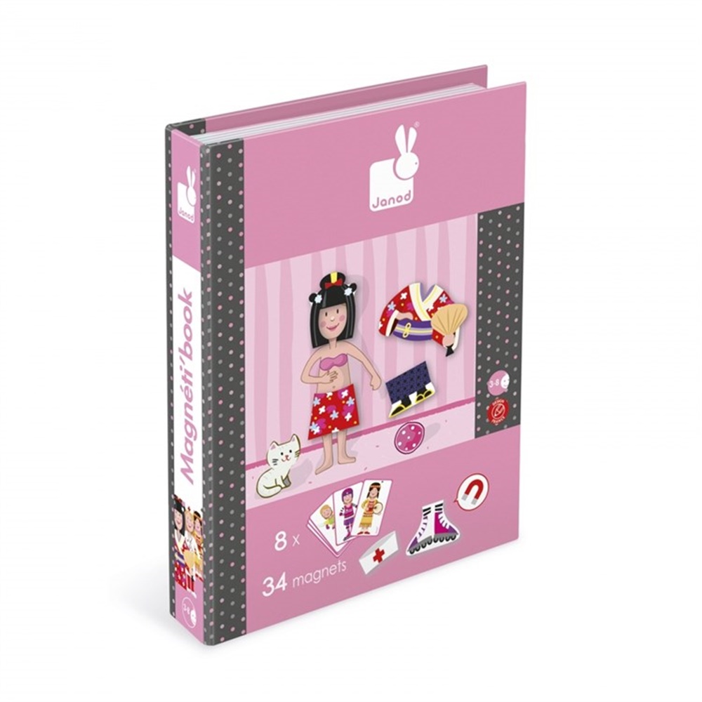 Janod Magnetibook Girl's Outfits