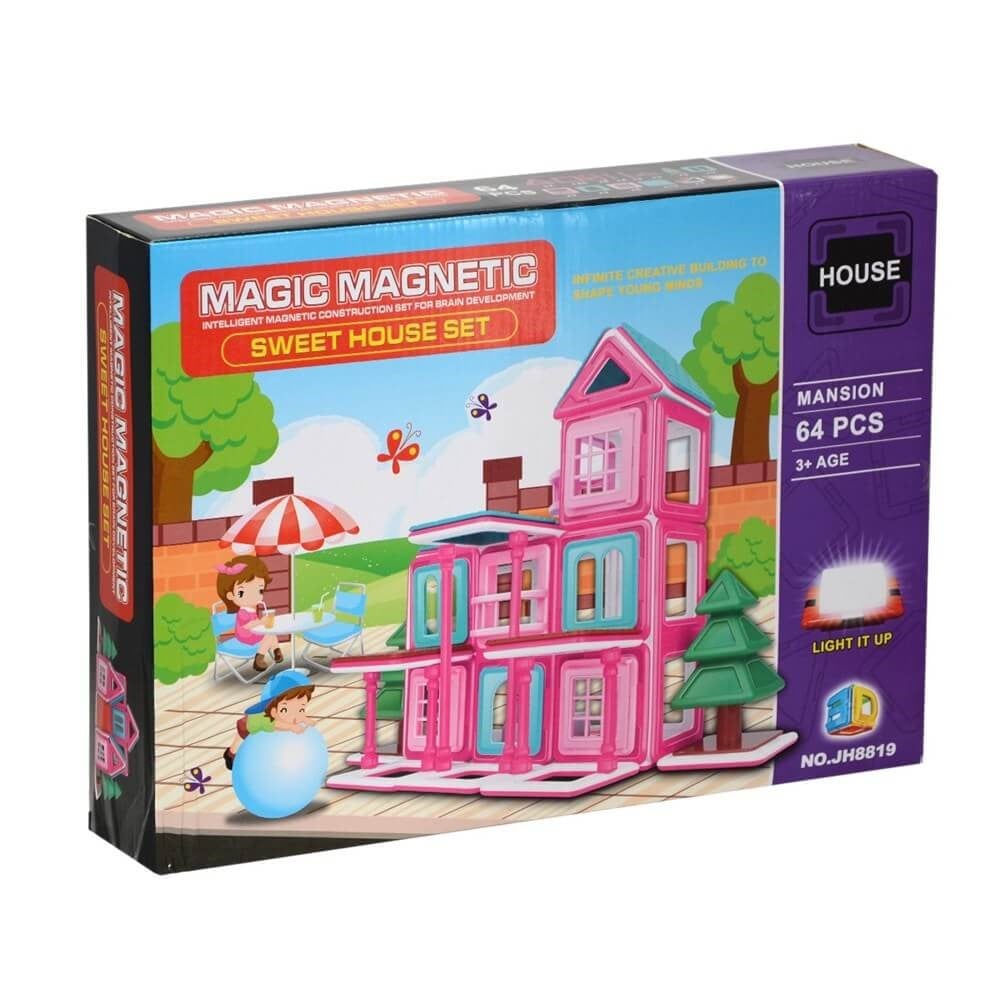 Magnetik 64 parça Ev Kızılkaya JH8819