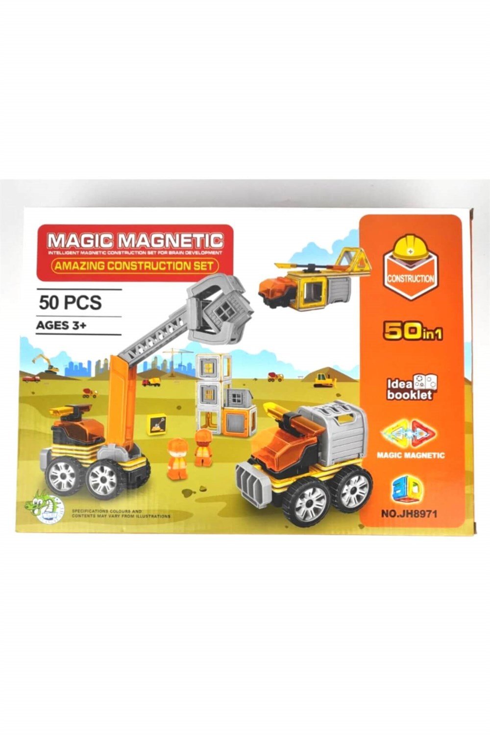 Magnetik 50 Parça İnşaat Seti Kızılkaya JH8971