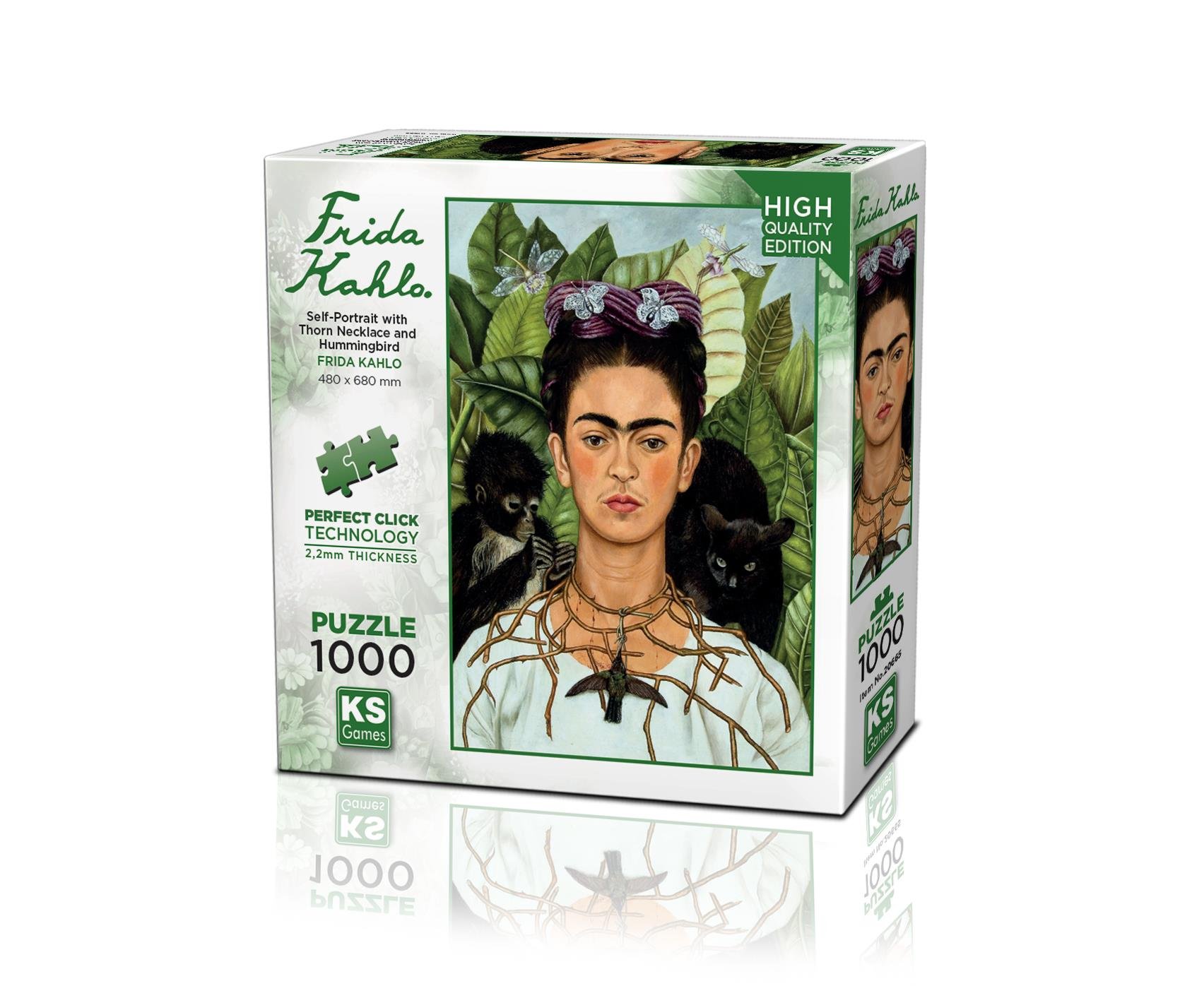Puzzle 1000 Self Portrait With Thorn Necklace and Hummingbird KS Games 20665