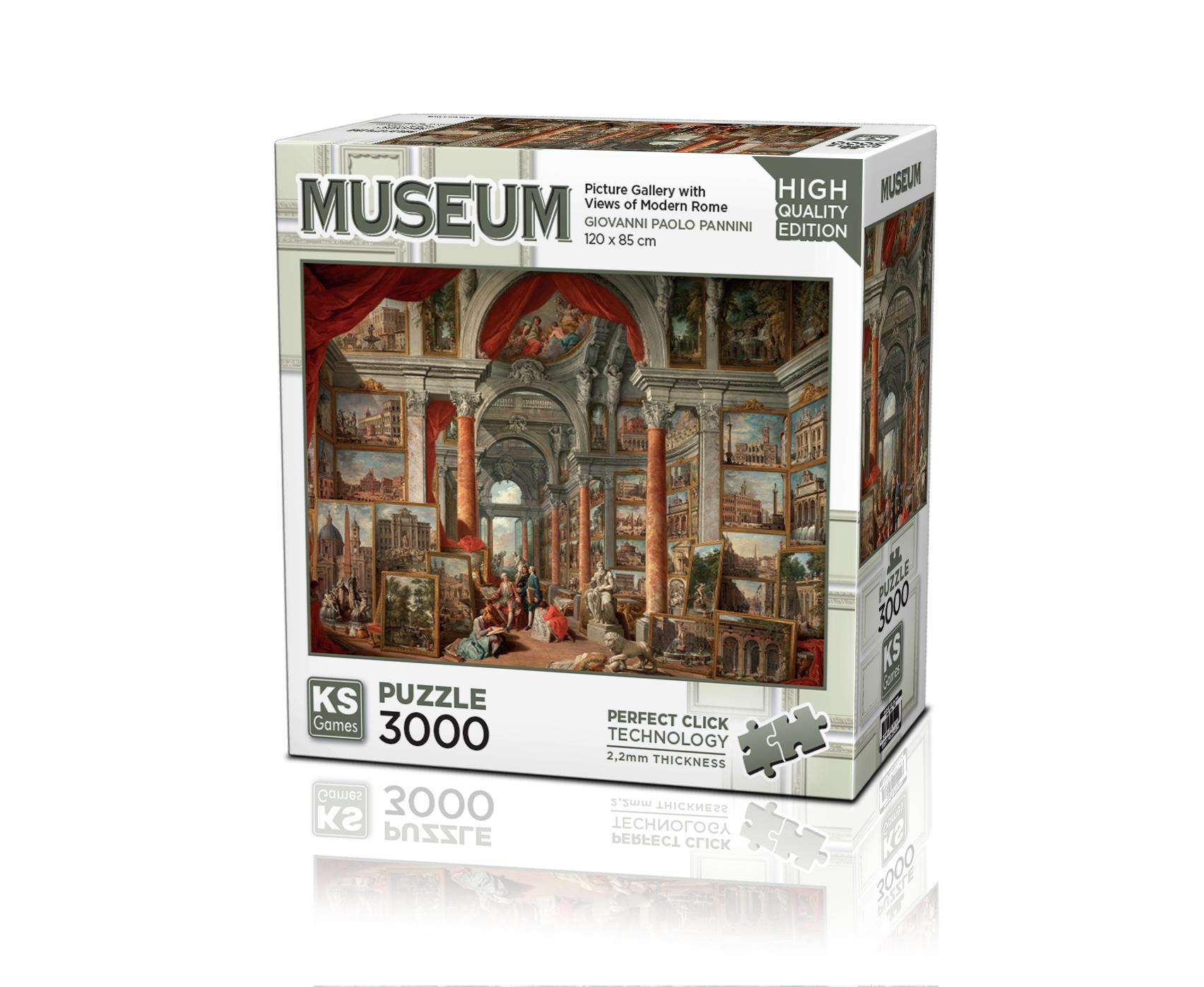 Puzzle 3000 Picture Gallery With Views Of Modern Rome KS Games 23014