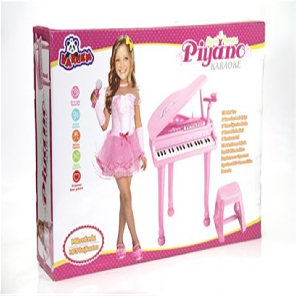 KUTULU PİLLİ BÜYÜK PEMBE PİYANO