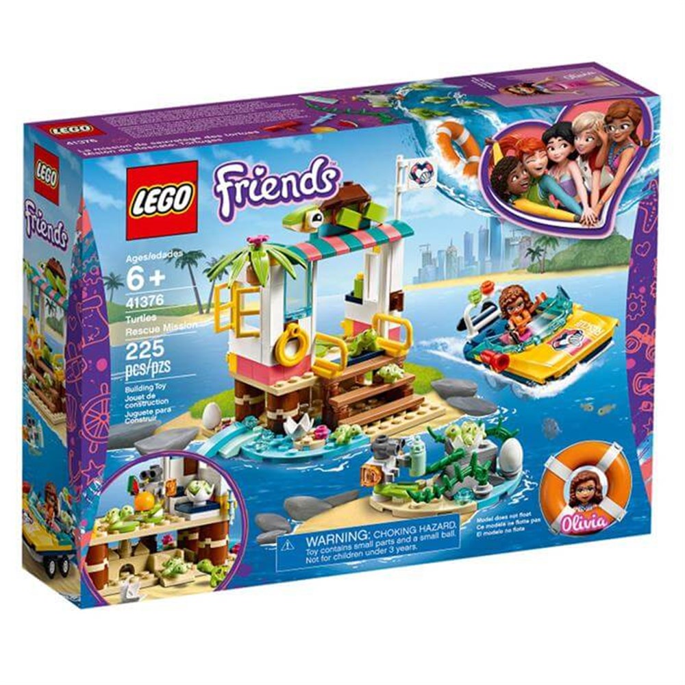 Lego Friends Kaplumbağa Kurtarma Görevi 41376 Lego 41376