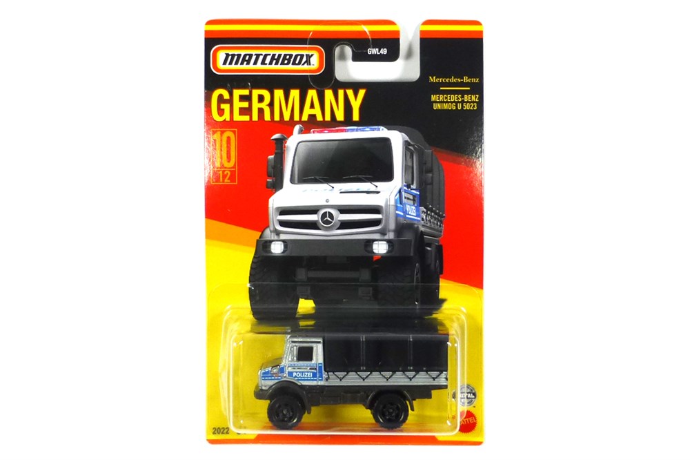 Matchbox Almanya Araçları Serisi Mercedes Benz Unımog U 5023 GWL49-HFH53 Matchbox HFH53