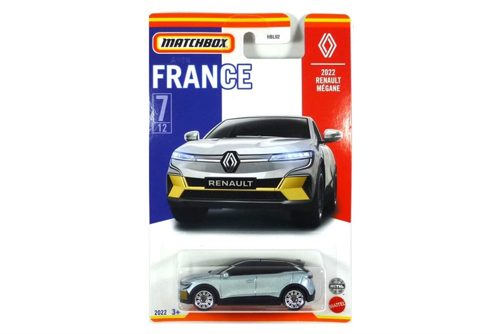 Matchbox Fransa Araçları Serisi 2022 Renault Megane HBL02-HFH74 Matchbox HFH74