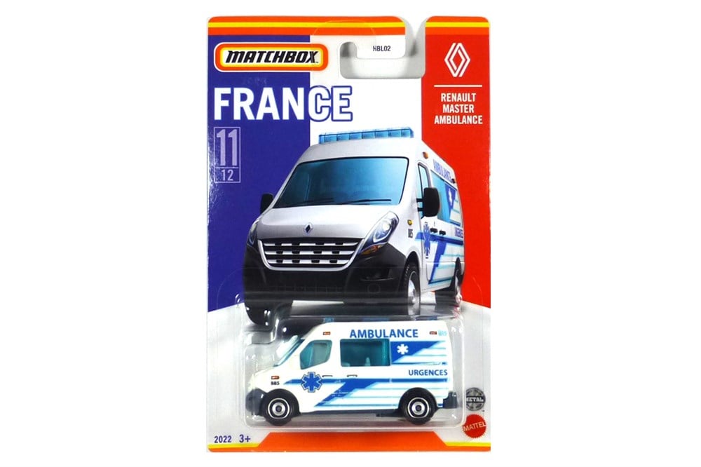 Matchbox Fransa Araçları Serisi Renault Master Ambulance HBL02-HFH78 Matchbox HFH78