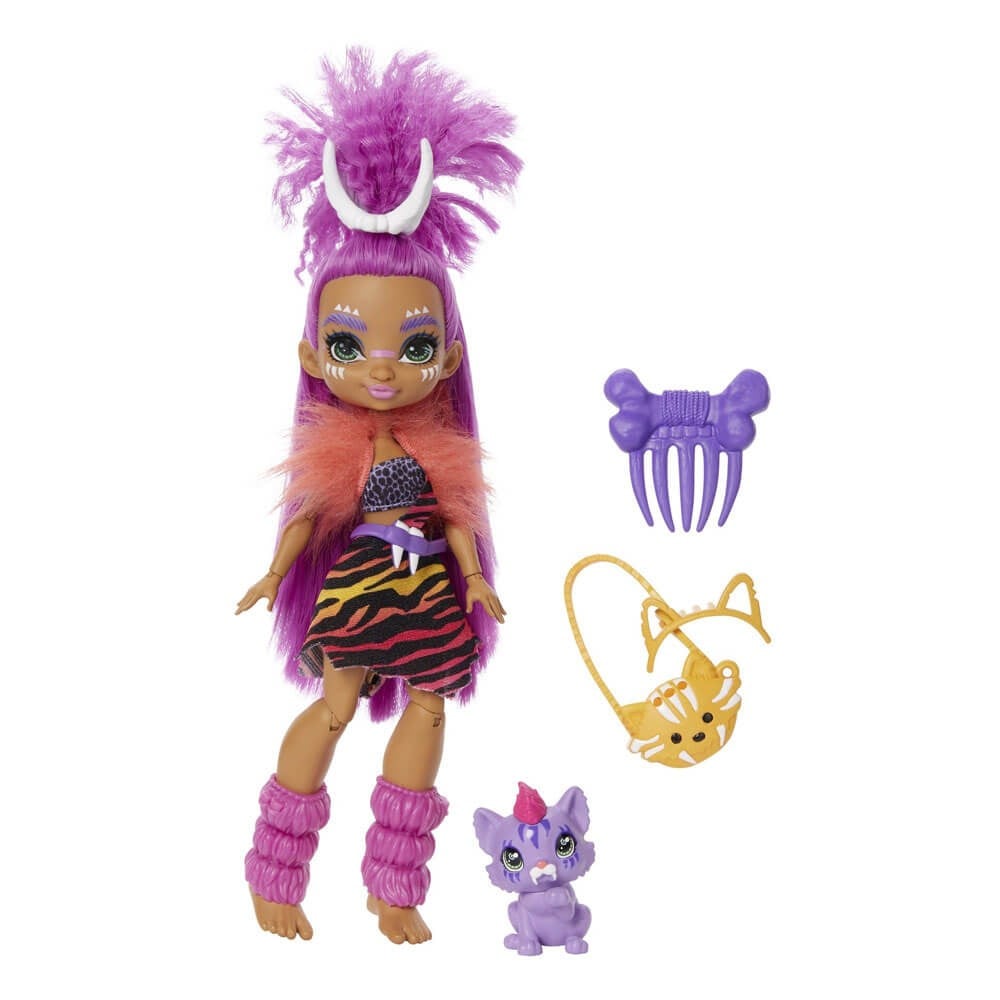 Cave Club Bebekleri Mor Saçlı Roaralai Gnl82-Gnl84 Mattel GNL84