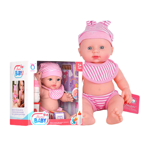 Mega Biberonlu Bebeğim Pembe Mega CXY60061 P