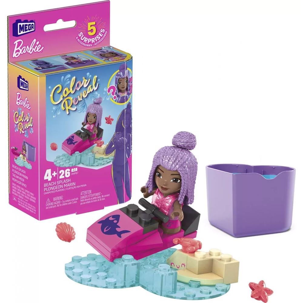 MEGA Barbie Color Reveal Mini Bebekler HHP85-HHP87 Mega HHP87