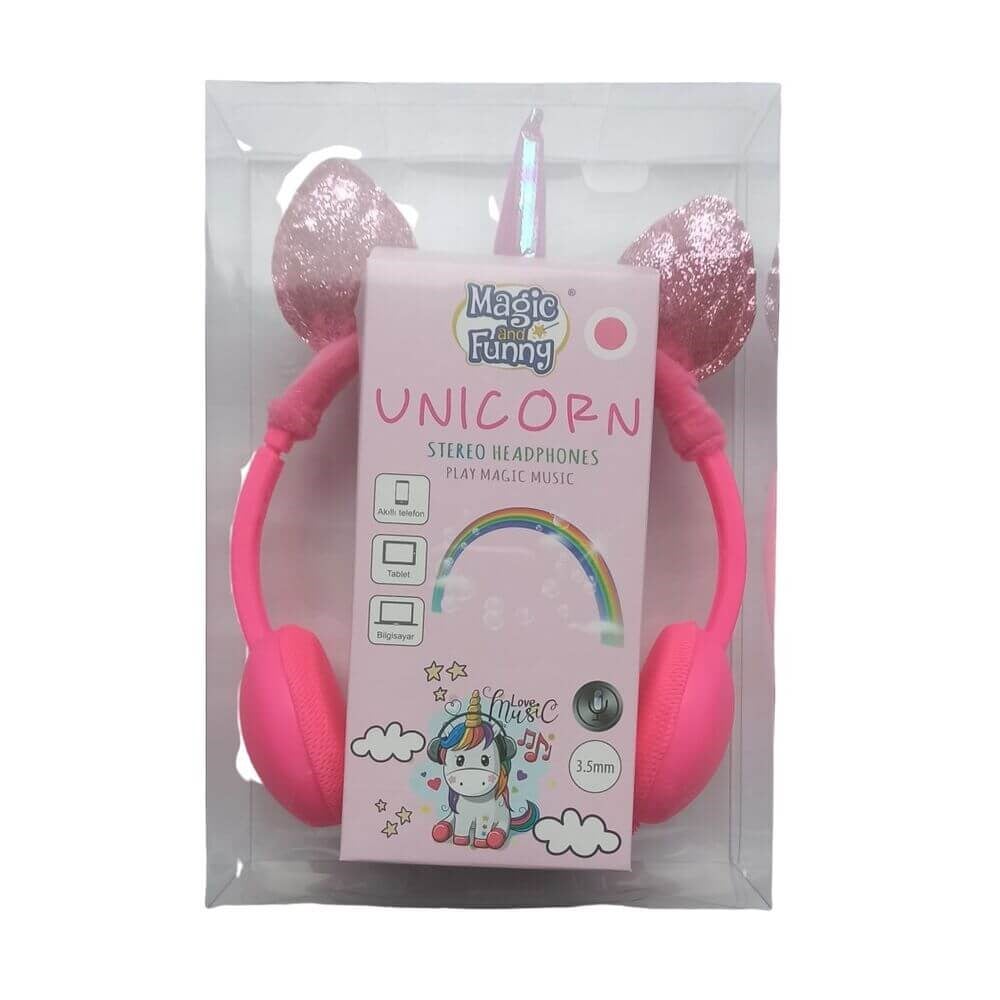 Unicorn Mikrofonlu Kulaklık Fuşya Mega Oyuncak UMC003