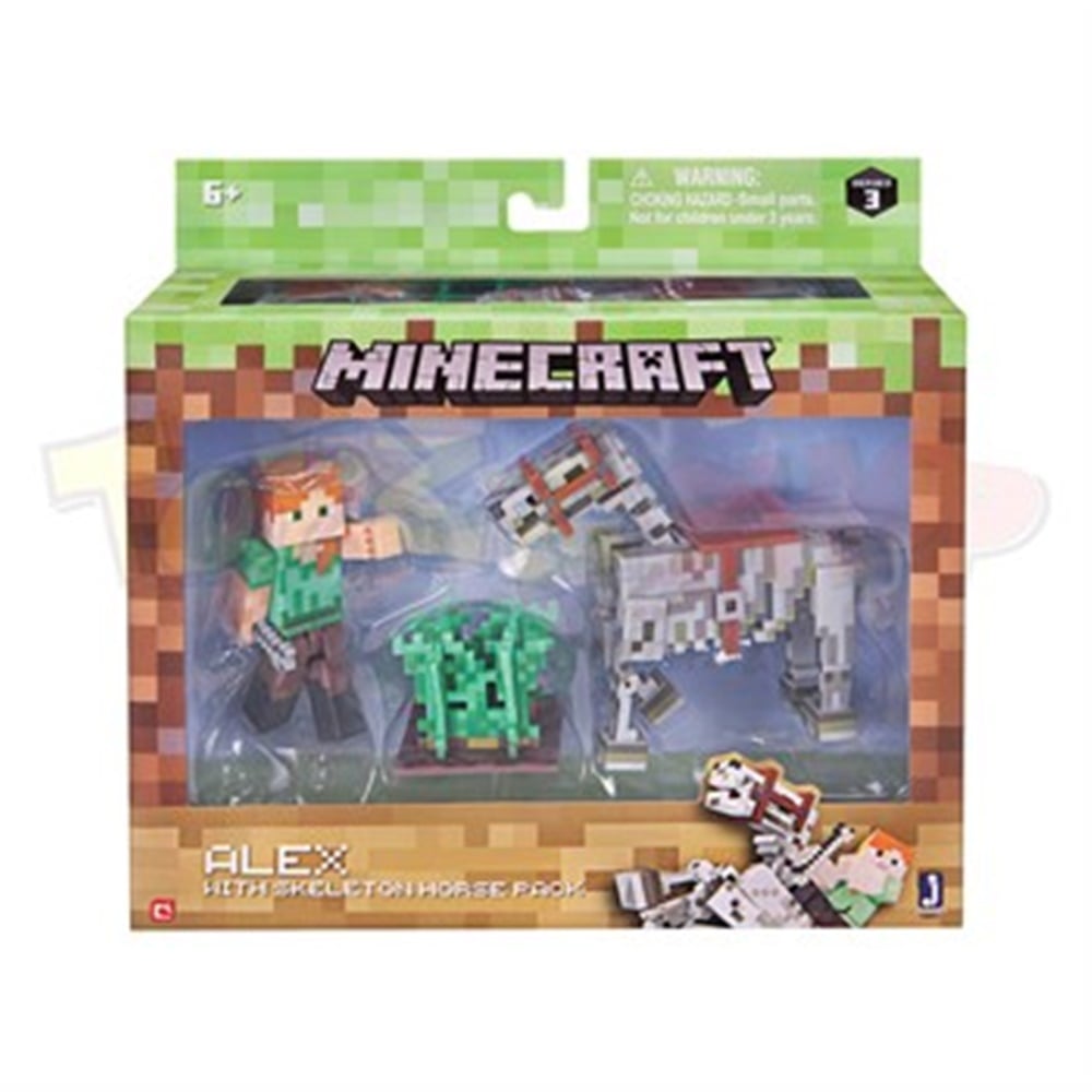 Minecraft Alex ve İskelet Atı