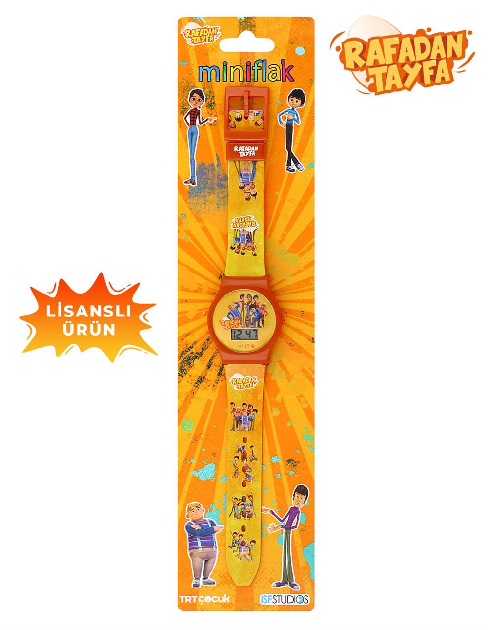 MiniFlak Lisanslı Rafadan Tayfa RF7152 Sarı Renk Çocuk Kol Saati MiniFlak RF7152